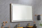 (ONLY FOR PICKUP) 60in. W x 36 in. H Super Bright Led Bathroom Mirror with Lights;  Metal Frame Mirror Wall Mounted Lighted Vanity Mirrors for Wall;  Anti Fog Dimmable Led Mirror for Makeup - Image 9