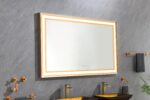 (ONLY FOR PICKUP) 60in. W x 36 in. H Super Bright Led Bathroom Mirror with Lights;  Metal Frame Mirror Wall Mounted Lighted Vanity Mirrors for Wall;  Anti Fog Dimmable Led Mirror for Makeup - Image 10