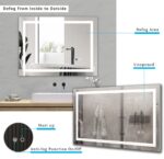 28'*36' LED Lighted Bathroom Wall Mounted Mirror with High Lumen+Anti-Fog Separately Control+Dimmer Function - Image 2