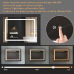 28'*36' LED Lighted Bathroom Wall Mounted Mirror with High Lumen+Anti-Fog Separately Control+Dimmer Function - Image 3