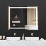 28'*36' LED Lighted Bathroom Wall Mounted Mirror with High Lumen+Anti-Fog Separately Control+Dimmer Function - Image 5