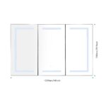 48 in. W x 30 in. H LED Mirror Medicine Cabinet with Lights;  Dimmer;  Defogger;  Clock;  Temp Display - Image 17