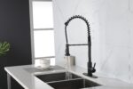 Kitchen Faucets Commercial Solid Brass Single Handle Single Lever Pull Down Sprayer Spring Kitchen Sink Faucet - Image 3