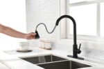 Kitchen Faucets with Pull Down Sprayer Commercial Stainless Steel Single Handle Single Hole Kitchen Sink Faucet - Image 28