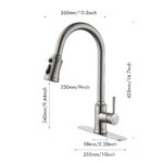 Touch Kitchen Faucet with Pull Down Sprayer - Image 60