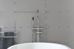 Mount Bathtub Faucet Freestanding Tub Filler Brushed Nickel Standing High Flow Shower Faucets with Handheld Shower Mixer Taps Swivel Spout - Image 14