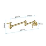 Pot Filler Faucet Wall Mount - Image 45