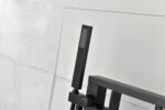 Freestanding Bathtub Faucet Tub Filler Matte Black Floor Mount Bathroom Faucets Brass Single Handle with Hand Shower - Image 7
