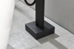 Freestanding Bathtub Faucet Tub Filler Matte Black Floor Mount Bathroom Faucets Brass Single Handle with Hand Shower - Image 9