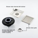 6 Inch Square Shower Floor Drain - Image 5