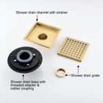 6 Inch Square Shower Floor Drain - Image 4