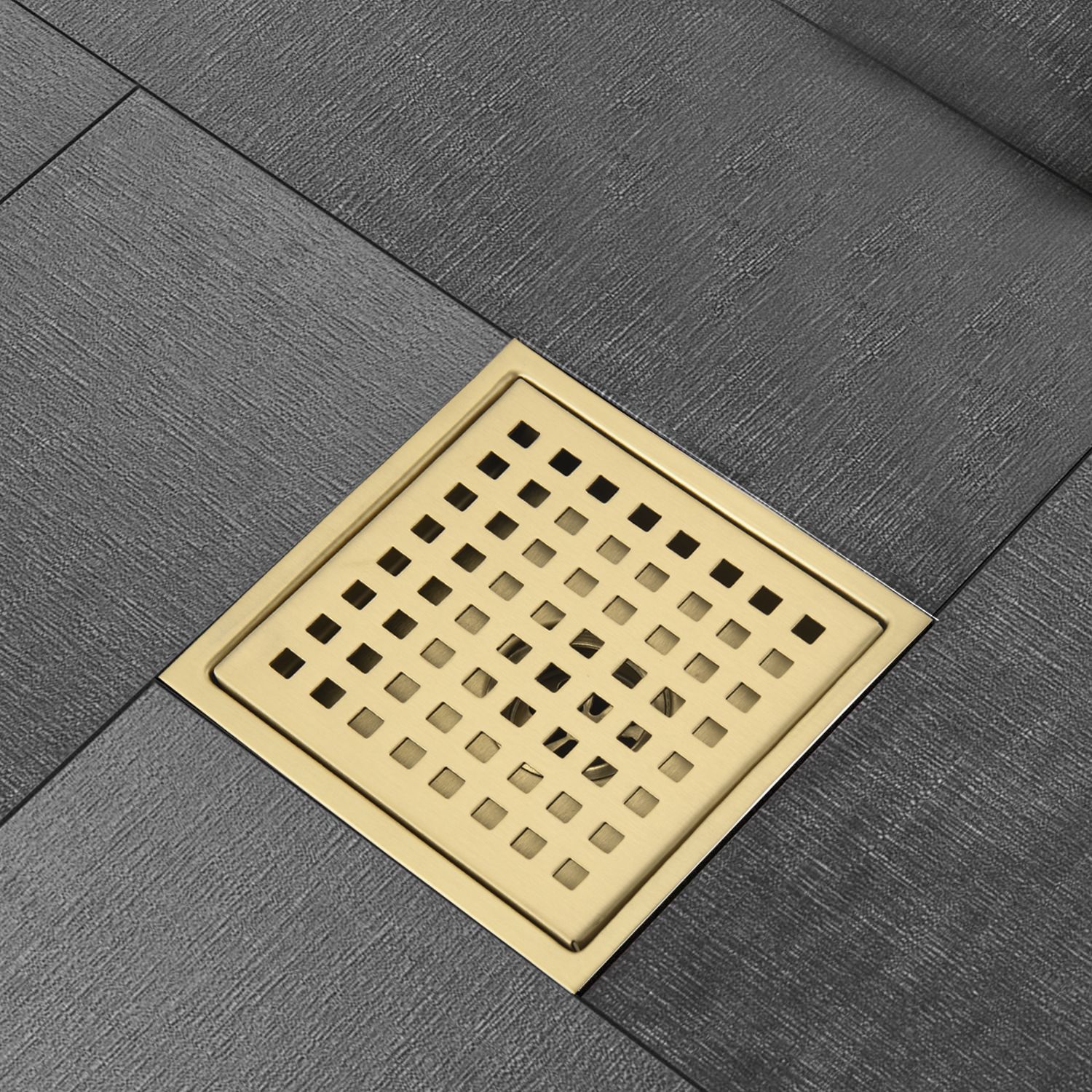d0102h2vplu.jpg 6 Inch Square Shower Floor Drain - Image 1