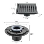 6 Inch Square Shower Floor Drain - Image 7