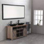 13.0" L -18.13" W -4" H Matte Shell Glass Rectangular Vessel Bathroom Sink in Black with Matte Black Faucet and Pop-Up Drain in Matte Black - Image 3