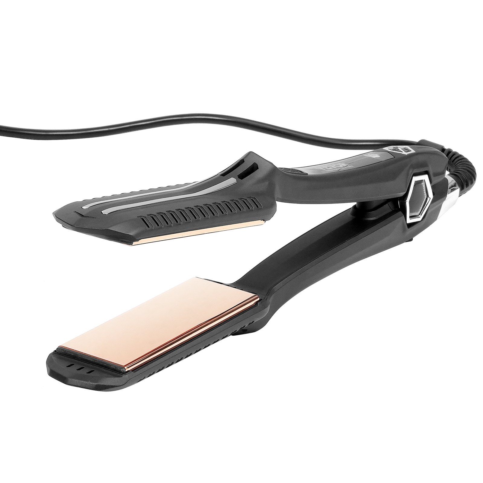 d0102haj44p.jpg VEVOR Hair Straightener, 1.5-inch Titanium Flat Iron, Dual Infrared Hair Straightener Flat Iron with LCD Display and 19 Temp Levels - 210°F to 450°F, Dual Voltage 110V/240V for Salon Home Travel Use - Image 1