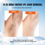 VEVOR IPL Hair Removal, Permanent Hair Removal for Women and Men, Auto/Manual Modes & 5 Adjustable Levels, Painless At-Home Hair Removal Device for Legs, Armpits, Bikini Line, Whole Body - Image 3
