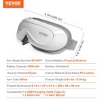 VEVOR Heated Eye Massager Eye Care Device 5 Modes Bluetooth Music 180° Foldable - Image 7