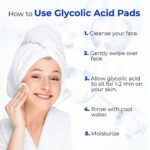 Glycolic Acid Pads 35% Anti Aging Treatment for Clearer Smoother Skin Glycolic Acid Peel Pads For Dark Spots Acne and Wrinkles Infused with Hyaluronic Acid and Retinol 60 Pads - Image 4