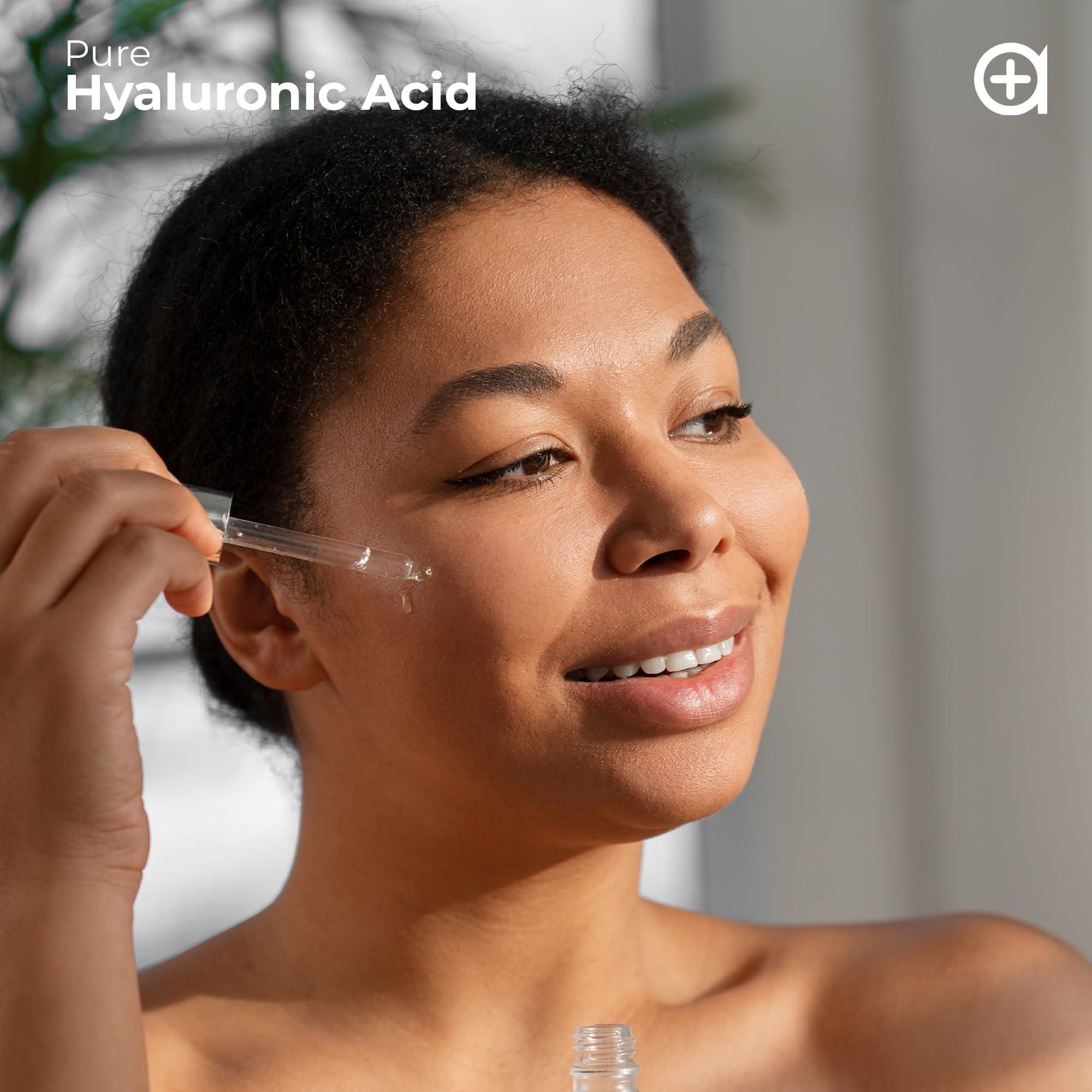 d0102he026t.jpg Pure Hyaluronic Acid Serum for Face with Vitamin B5 Hydrating Serum for Sensitive Skin Anti Aging Serum Brightening Serum for Dark Spots Uneven Skin Tone Fine Lines Wrinkles - Image 1