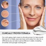 Night Cream for Women Anti aging Retinol Night Cream for Face Wrinkle Cream for Women Overnight Collagen Repair Hyaluronic Acid Face Moisturiser with Niacinamide Peptides Made in Italy - Image 4
