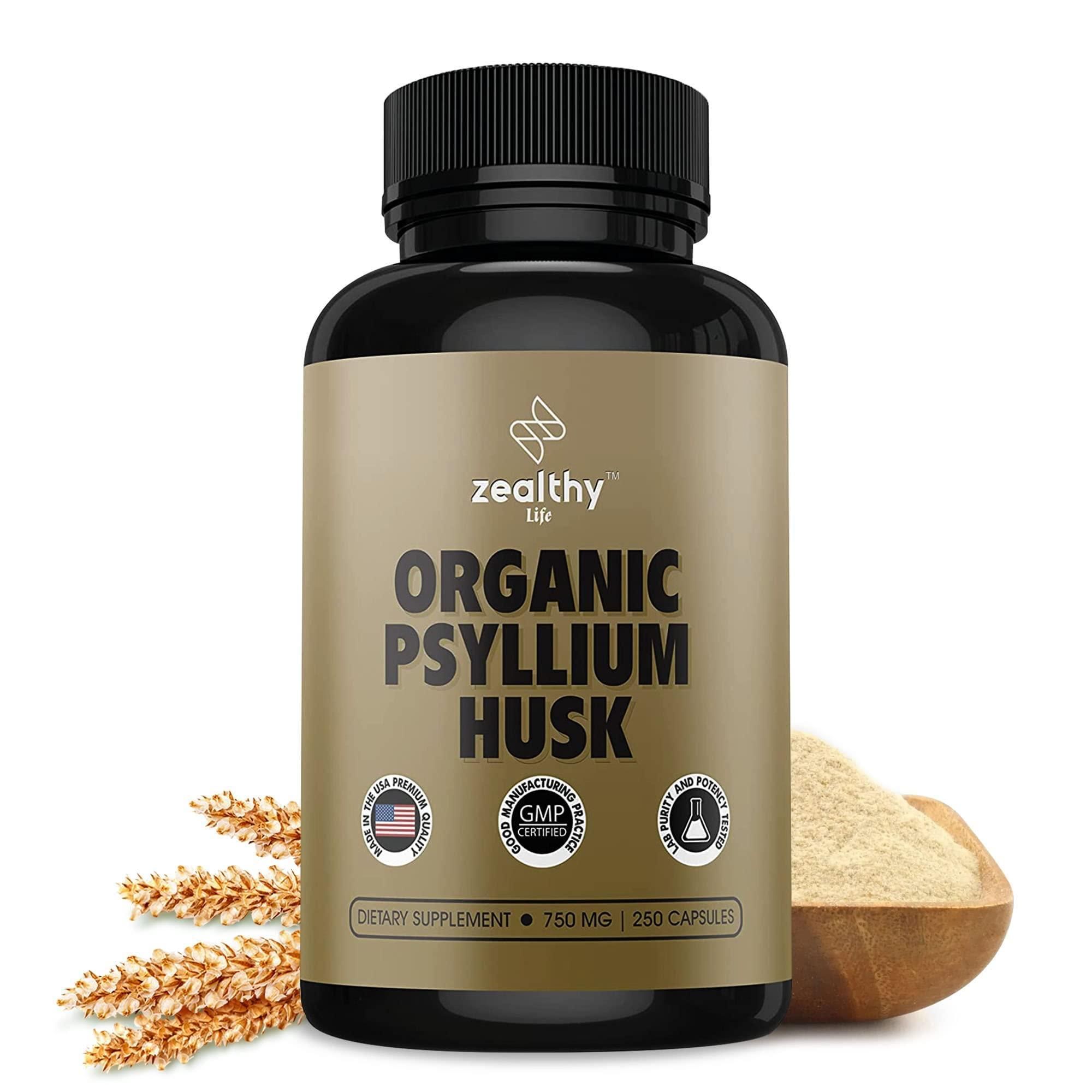 d0102heatq6.jpg Psyllium Husk Capsules All Natural Fiber Supplement for Gut Health 750 Mg 250 Capsules - Image 1