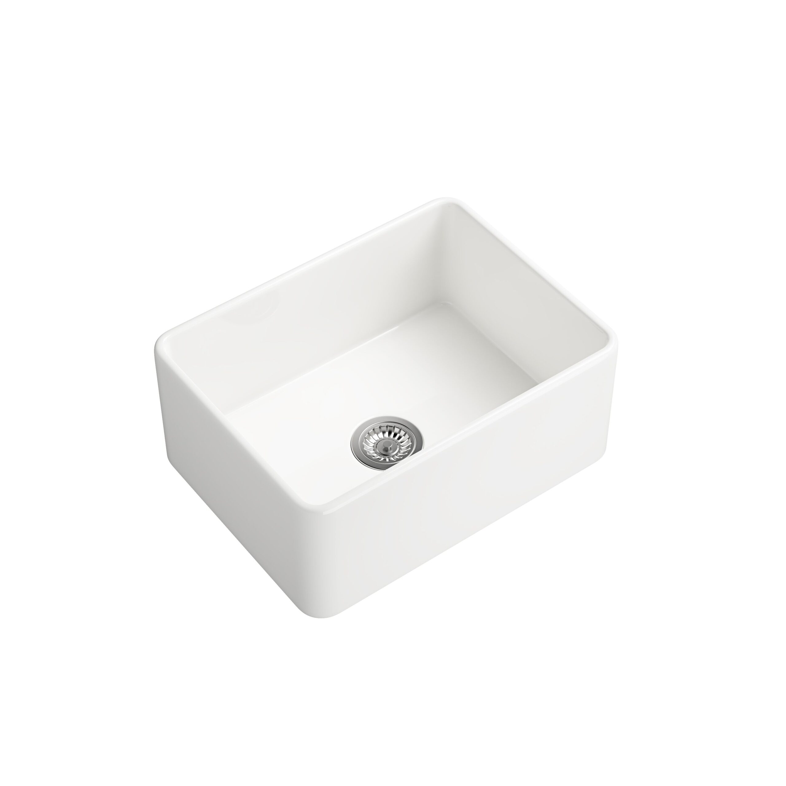 d0102heihcp.jpg White Farmhouse Sink Deep Apron Sink Undermount Farmhouse Kitchen Sink Single Farm Sink - Image 1