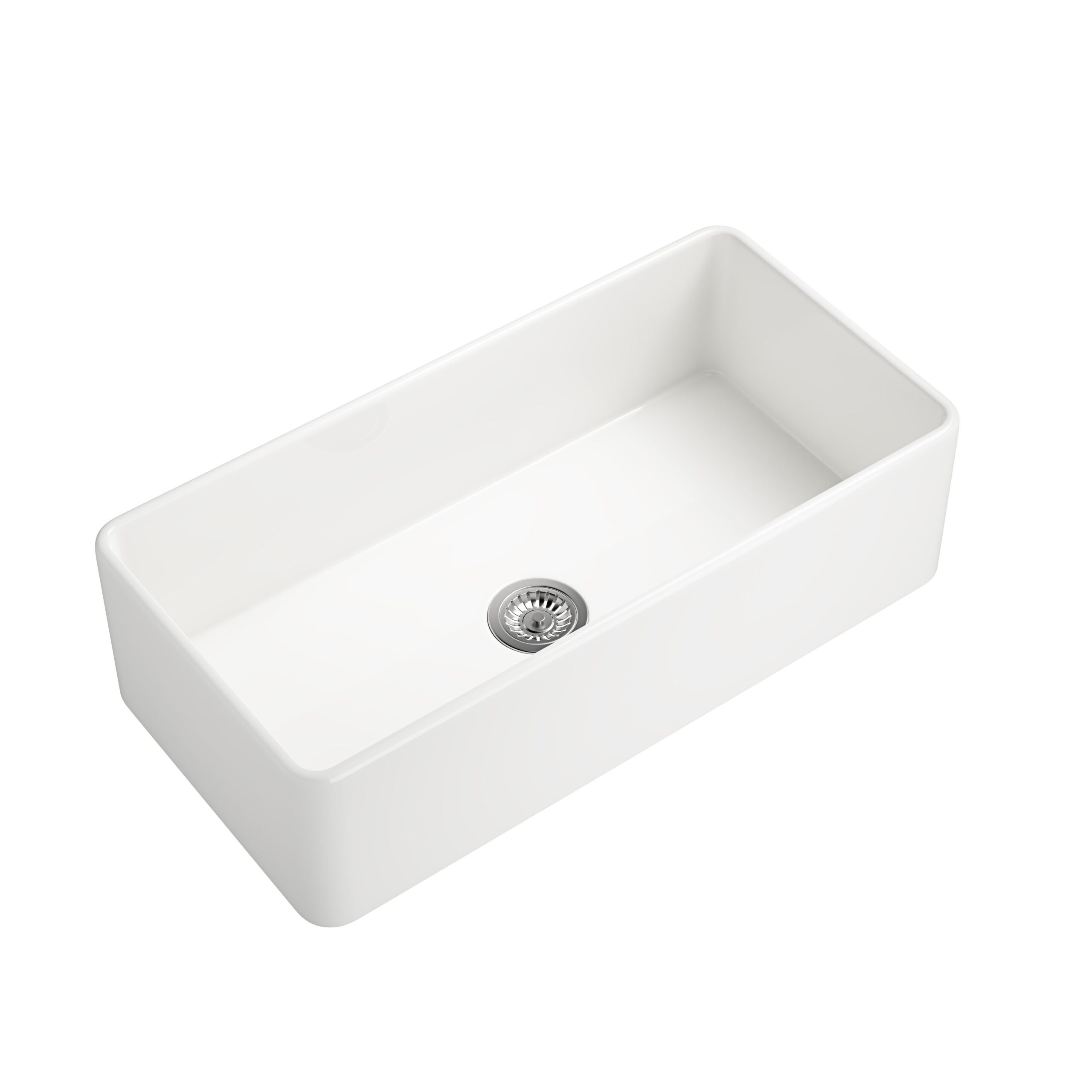 d0102heixx8.jpg White Farmhouse Sink Deep Apron Sink Undermount Farmhouse Kitchen Sink Single Farm Sink - Image 1