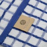 Premium Dish Towels for Kitchen with Hanging Loop 8 Pack Heavy Duty Absorbent 100% Cotton 410 GSM Terry Kitchen Towels 16x26 in Blue - Image 7