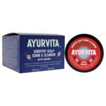 Brahmi Sensitive Scalp Scrub and Cleanser by AyurVita for Unisex - 8.8 oz Cleanser - Image 3