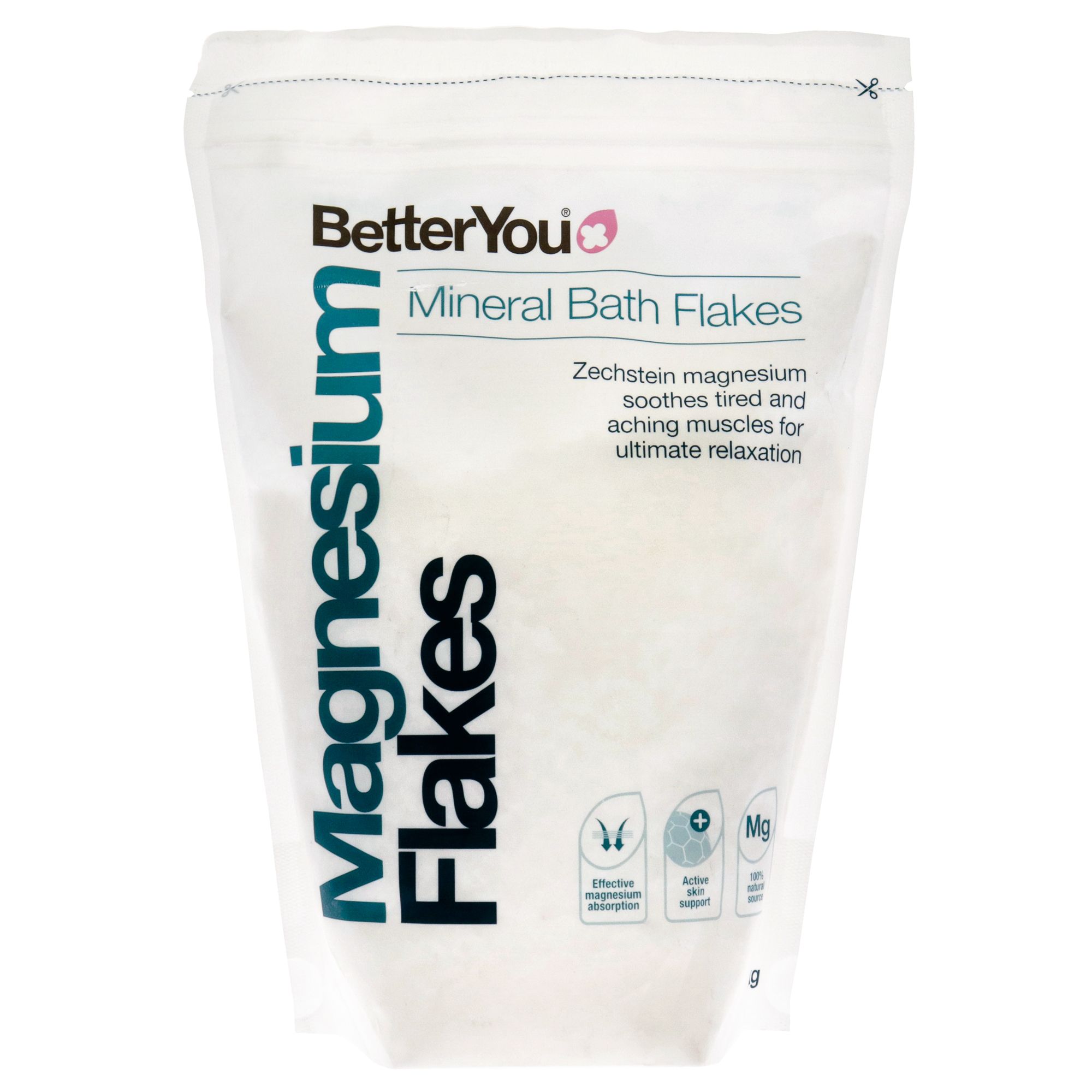 d0102hg4d9g.jpg Magnesium Flakes by BetterYou for Unisex - 35.2 oz Bath Salt - Image 1