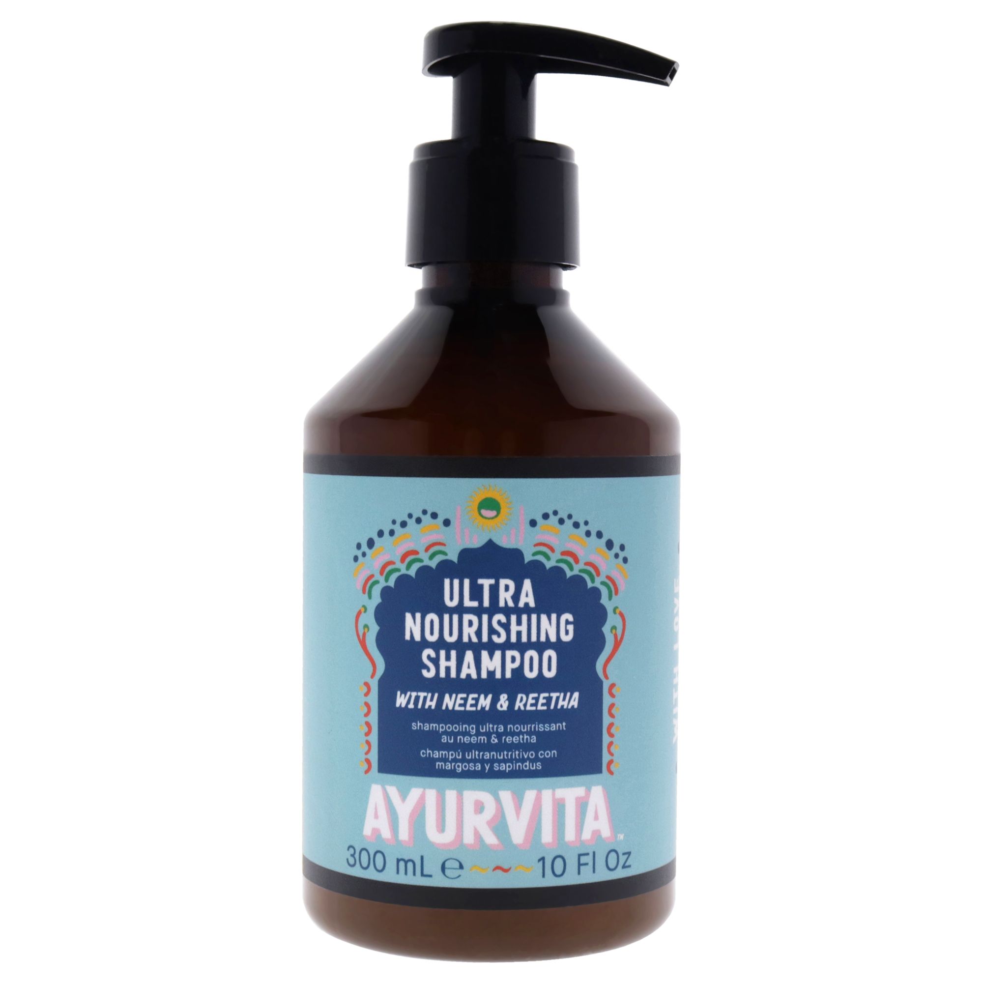 d0102hg4dca.jpg Neem and Reetha Ultra Nourishing Shampoo by AyurVita for Unisex - 10 oz Shampoo - Image 1