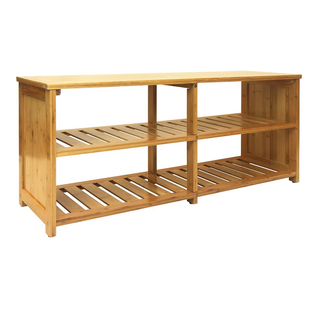 d0102hhgp12.jpg Oceanstar 10-Pair Bamboo Entryway Storage Bench - Image 1