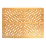 Oceanstar Bamboo Floor and Bath mat with Non-Slip Rubber Feet - Image 2