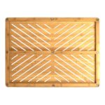 Oceanstar Bamboo Floor and Bath mat with Non-Slip Rubber Feet - Image 3