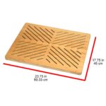 Oceanstar Bamboo Floor and Bath mat with Non-Slip Rubber Feet - Image 4