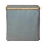 Oceanstar Double Soft Sided Laundry Hamper Sorter With Bamboo Rim Lid - Image 2