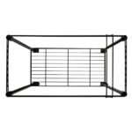 Oceanstar Portable 1-Tier Metal Rolling File Cart, Black - Image 4