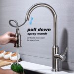Single Handle Pull Down Kitchen Faucet with Dual Function Sprayhead - Image 10