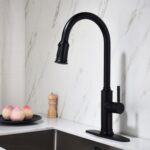 Single Handle Pull Down Kitchen Faucet with Dual Function Sprayhead - Image 2