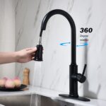 Single Handle Pull Down Kitchen Faucet with Dual Function Sprayhead - Image 3