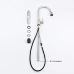 Single Handle High Arc Brushed Nickel Pull out Kitchen Faucet,Single Level Stainless Steel Kitchen Sink Faucets with Pull down Sprayer - Image 4