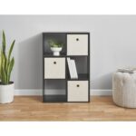 11" 6-Cube Storage Organizer, Black - Image 2