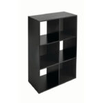 11" 6-Cube Storage Organizer, Black - Image 3