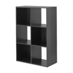 11" 6-Cube Storage Organizer, Black - Image 4