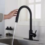 Touch Kitchen Faucet with Pull Down Sprayer; Single Handle High Arc  Pull out Kitchen Faucet; Single Level Stainless Steel Kitchen Sink Faucets with Pull down Sprayer - Image 14
