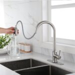 Touch Kitchen Faucet with Pull Down Sprayer,Single Handle High Arc  Pull out Kitchen Faucet,Single Level Stainless Steel Kitchen Sink Faucets with Pull down Sprayer - Image 9