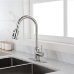 Touch Kitchen Faucet with Pull Down Sprayer,Single Handle High Arc  Pull out Kitchen Faucet,Single Level Stainless Steel Kitchen Sink Faucets with Pull down Sprayer - Image 10