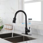 Touch Kitchen Faucet with Pull Down Sprayer,Single Handle High Arc  Pull out Kitchen Faucet,Single Level Stainless Steel Kitchen Sink Faucets with Pull down Sprayer - Image 14