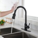 Touch Kitchen Faucet with Pull Down Sprayer,Single Handle High Arc  Pull out Kitchen Faucet,Single Level Stainless Steel Kitchen Sink Faucets with Pull down Sprayer - Image 13