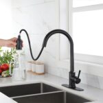 Touch Kitchen Faucet with Pull Down Sprayer,Single Handle High Arc  Pull out Kitchen Faucet,Single Level Stainless Steel Kitchen Sink Faucets with Pull down Sprayer - Image 16